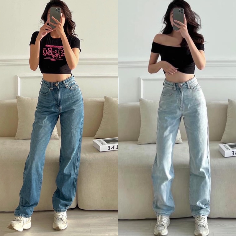 Quần Jeans Boy Suông Xuất Xịn [Ảnh Thật 100%]