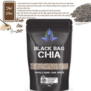 Hạt chia đen úc black bag chia 500g - sản phẩm chính hãng