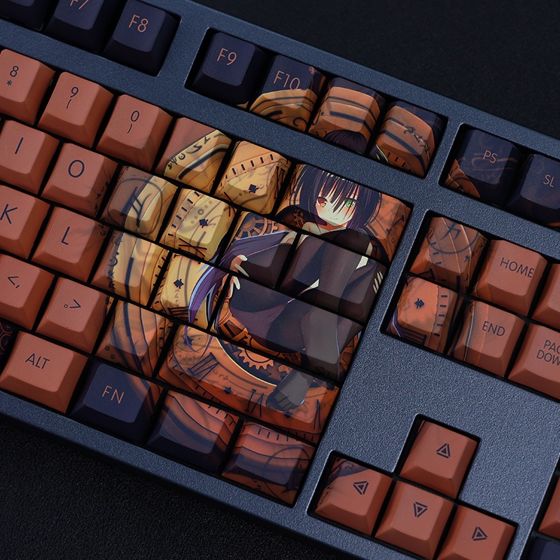 Tokisaki Kurumi Keycaps Cherry Profile DATE A LIVE Nightmare Anime PBT Dye Sub Bàn phím cơ học Keycap