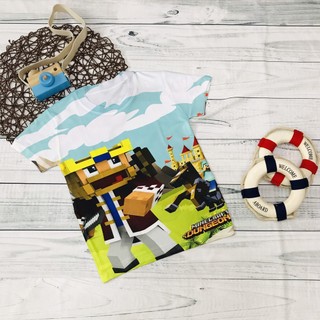 Áo thun Minecraft cho bé trai