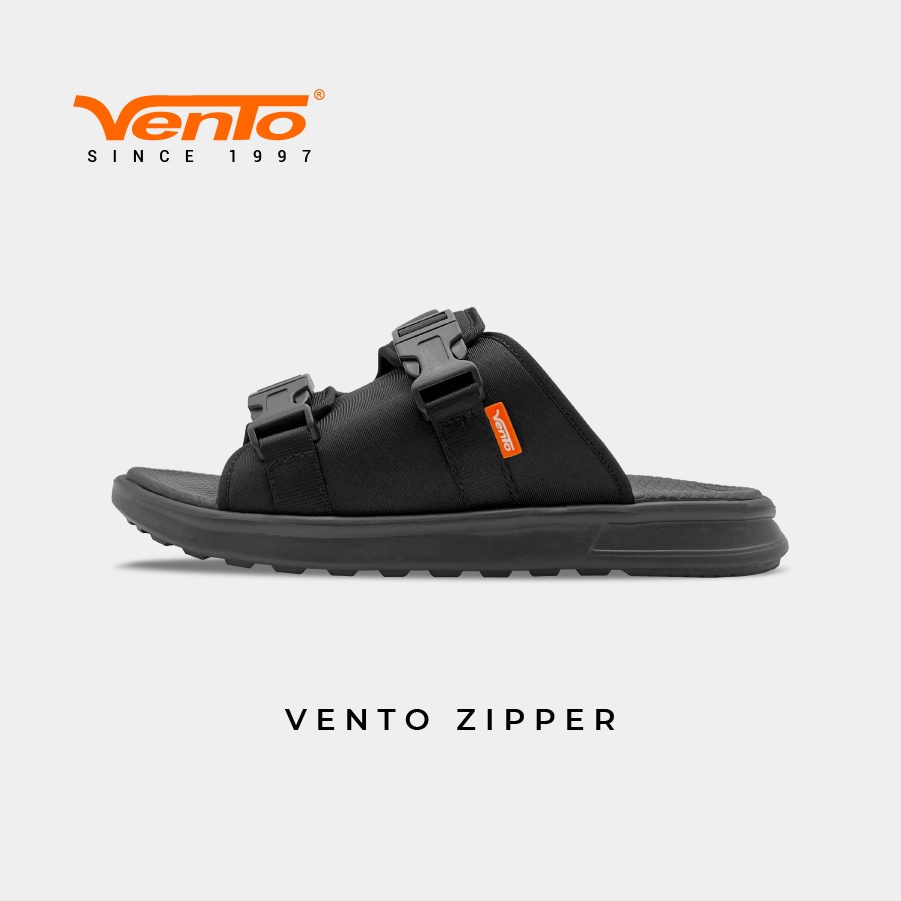 Dép quai ngang MẪU MỚI 2023 Vento ZIPPER NAM các màu ĐEN/KAKI CAMO đi chơi/đi du lịch
