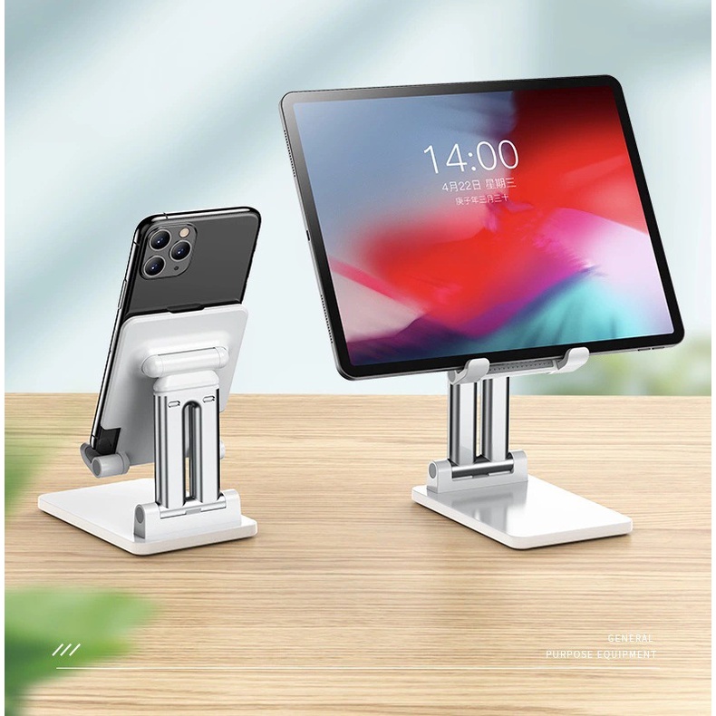 Giá đỡ điện thoại, máy tính bảng để bàn gấp gọn đa năng chất liệu nhựa cao cấp, kệ đỡ kim loại chống gỉ thông minh