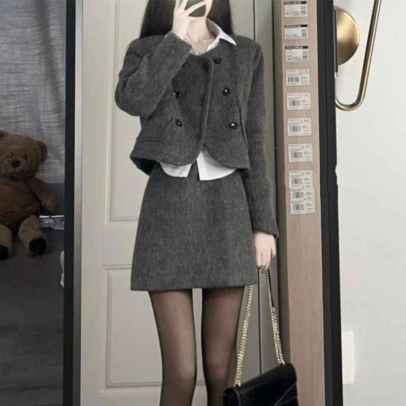 Áo Khoác Vest Len Cao Cấp Phong Cách Mới 2023 Thời Trang Mùa Thu Dành Cho Nữ