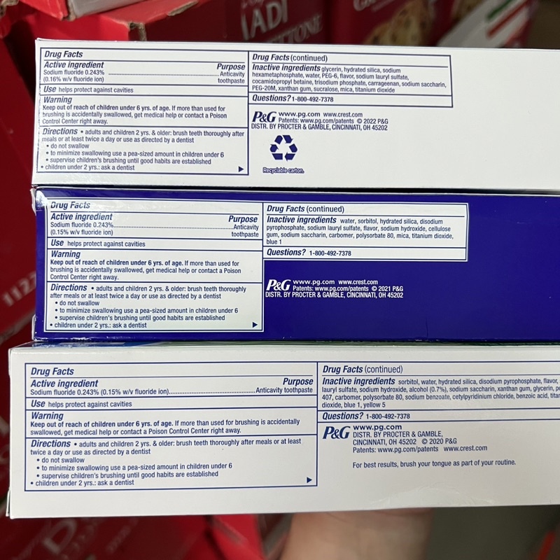 [Mẫu mới 2022] Kem đánh răng CREST 3D WHITE ADVANCED TRIPLE WHITENING | BigBuy360 - bigbuy360.vn