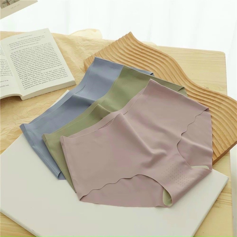 Combo 10 quần lót su không đường may có đáy kháng khuẩn màu pastel nhẹ nhàng freesize từ 50-60kg