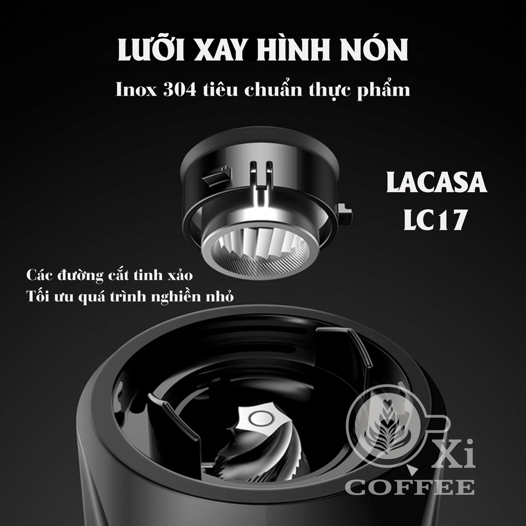 Máy xay cà phê espresso Lacasa LC17, LC18