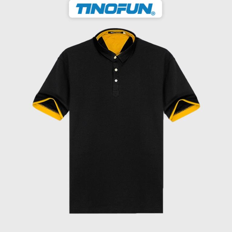 Áo thun nam Polo TINOFUN mã TT9 Áo phông nam ngắn tay co giãn đẹp vải cotton mệm mịn !