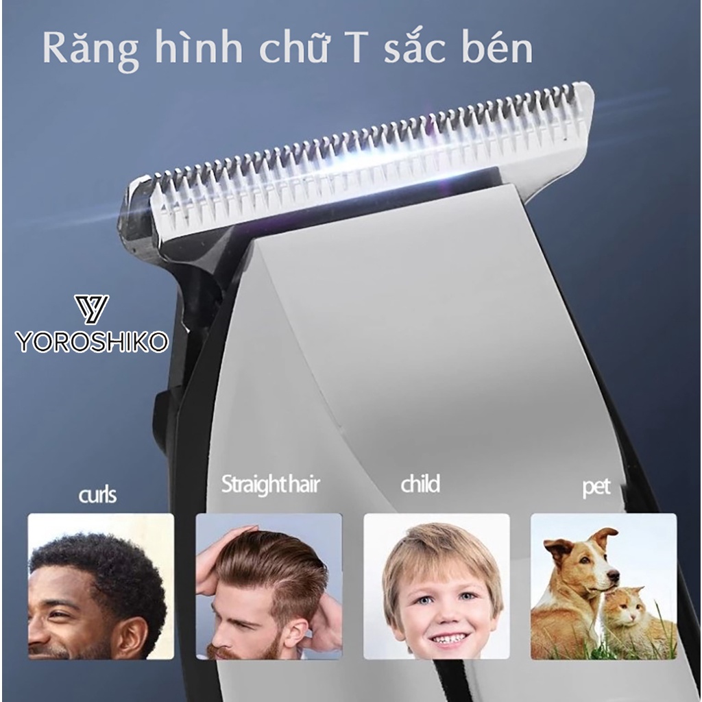 Tông đơ cắt tóc cầm tay Yoroshiko hàng cao cấp chính hãng . Tiện lợi cho gia đình và trẻ nhỏ