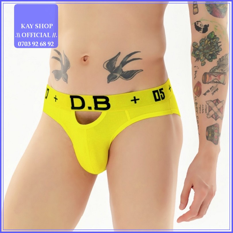Quần lót nam tam giác sexy FASHION DB thun cotton - Quần sịp nam độc đáo tôn mông