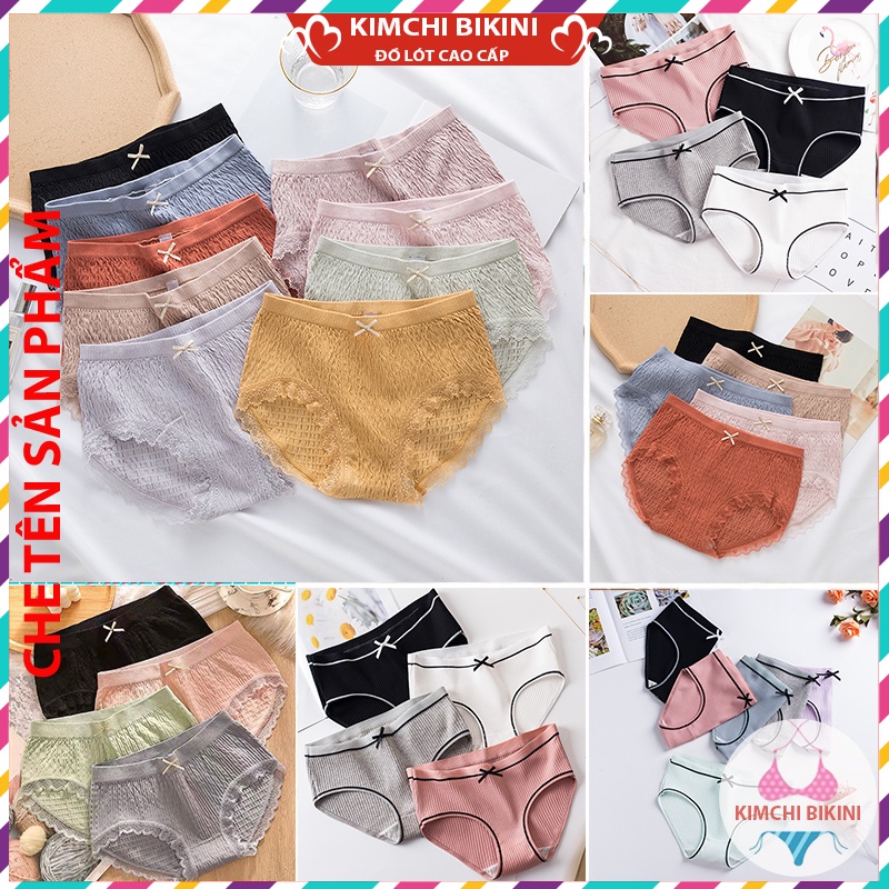 Quần lót chục cotton vải mềm ôm bụng nâng mông KIMCHIBIKINI quần lót nhiều mẫu mã đa dạng được chị em hay dùng