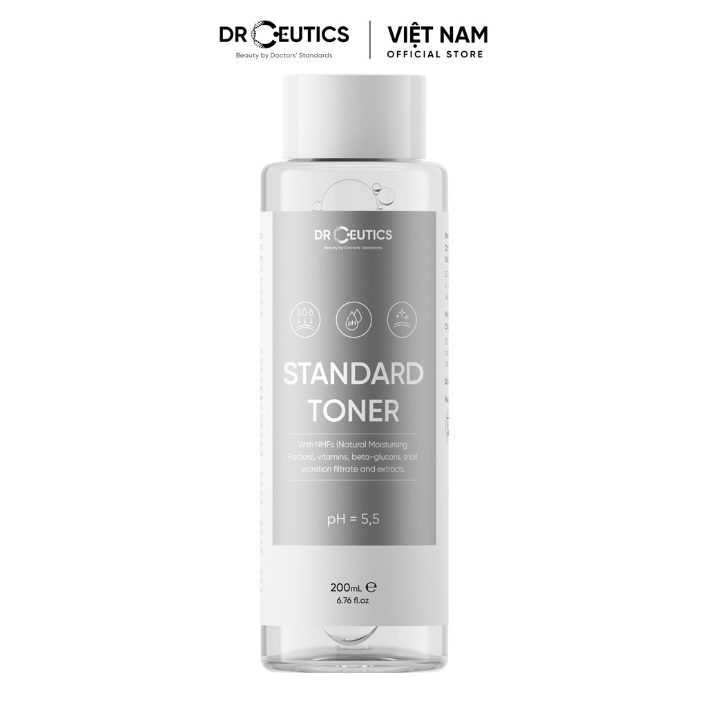 DrCeutics Standard Toner Dung dịch cân bằng da giúp cân bằng độ pH cho làn da