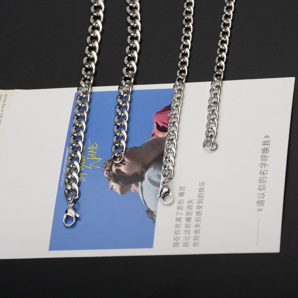 Vòng cổ Thép Titan Phong Cách Hip Hop Đơn Giản Thời Trang Cho Nam Và Nữ