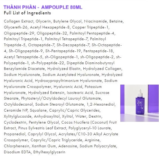 Set Cấp Ẩm Căng Bóng HANSKIN COLLAGEN PEPTIDE AMPOULE & CREAM