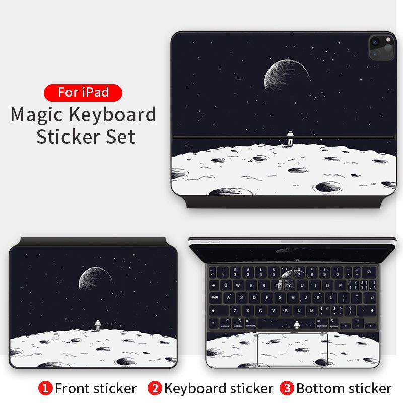 Suitable For Magic Keyboard Skin Sticker 2022 IPad Pro4 11 inch ipad pro 6 12.9 ipad air 4/5 10.9 Tablet sticker full Decal Protective Keyboard Cover 2022/2021 protective anti-scratch film