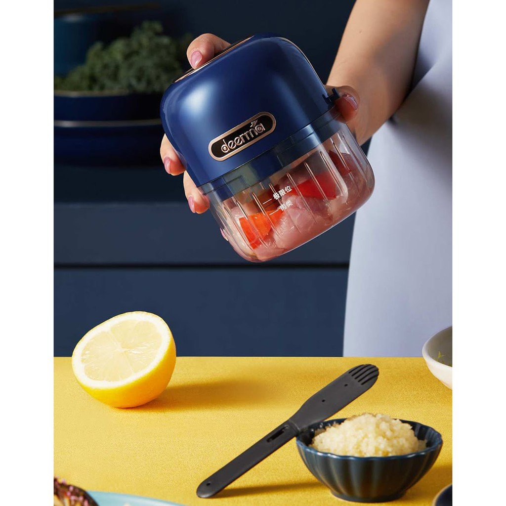 Máy xay nghiền đa năng không dây Deerma JS200, xay tỏi ớt