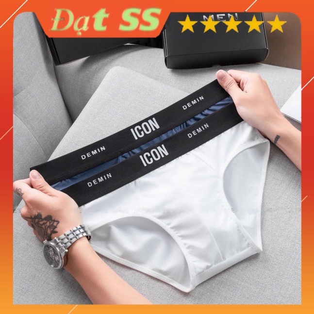 Quần sịp chéo, quần lót nam 𝐈𝐂𝐎𝐍 𝐃𝐞𝐦𝐢𝐧 cao cấp, chất vải Thun lạnh mềm mại, thoáng mát, co giãn 4 chiều