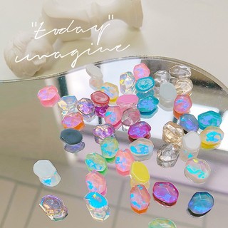 Charm đá nail, charm đá trong suốt kim cương, charm giọt nước - túi