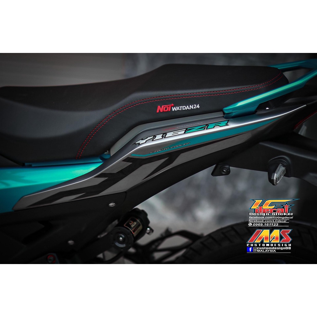 TEM RỜI mẫu Y16ZR xanh ngọc cho Exciter 155 xám xanh siêu hot 2023