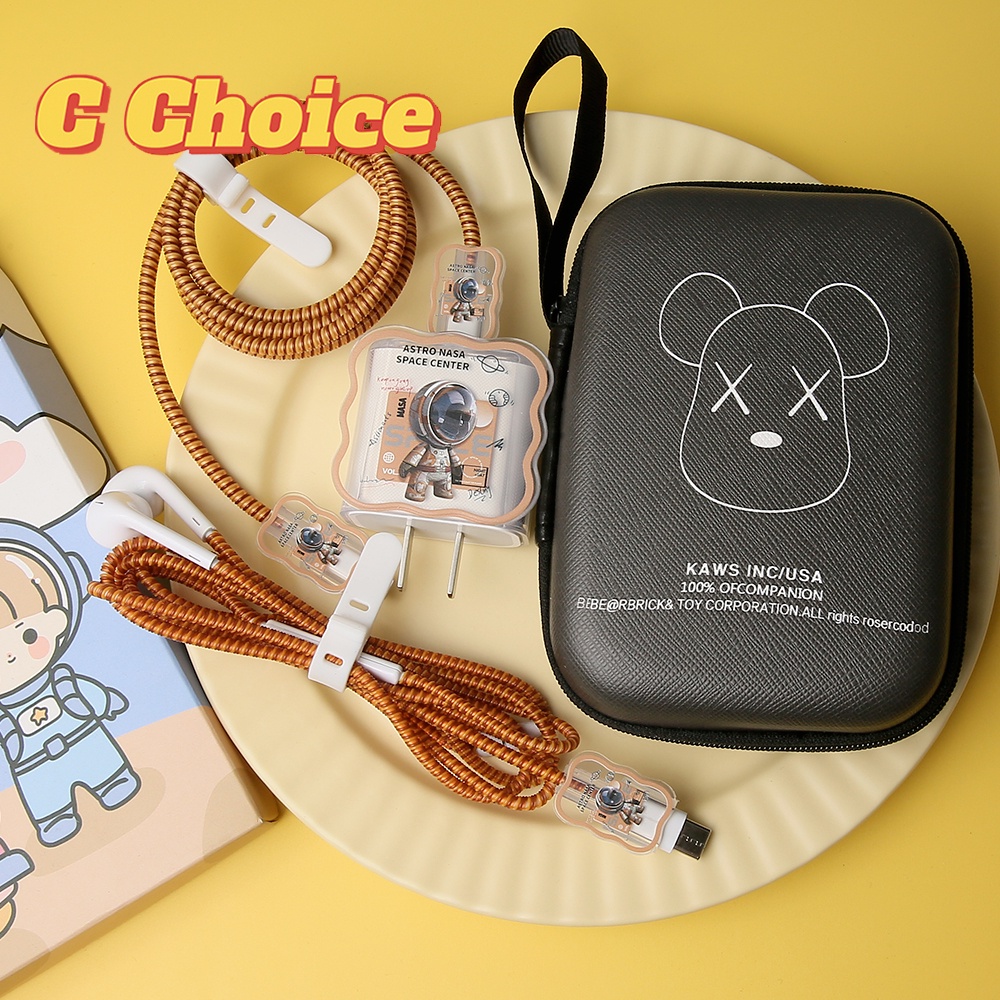 Ốp Điện Thoại Tpu Mềm In Hình Gấu Phi Hành Gia Cho iPhone 18W / 20W 11 12 13 13pro 14promax