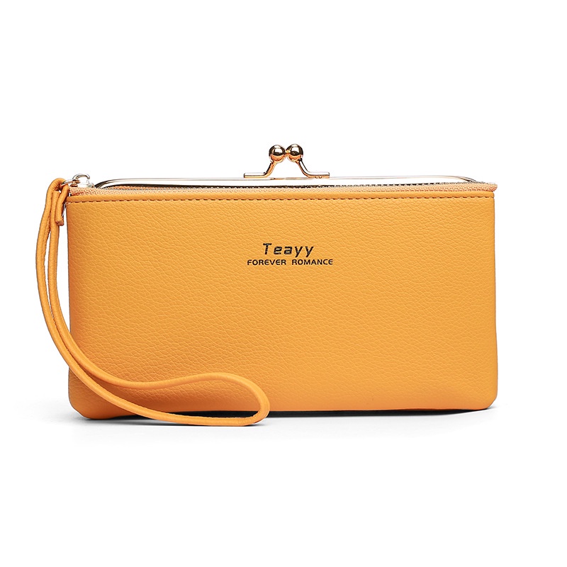 IELGY Ví Da Mềm Dáng Dài Phong Cách retro Thời Trang Cho Nữ