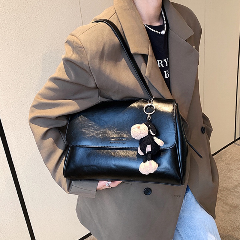 IELGY Túi Đeo Chéo Cỡ Lớn Phong Cách retro Thời Trang Kèm Móc Treo Cho Nữ