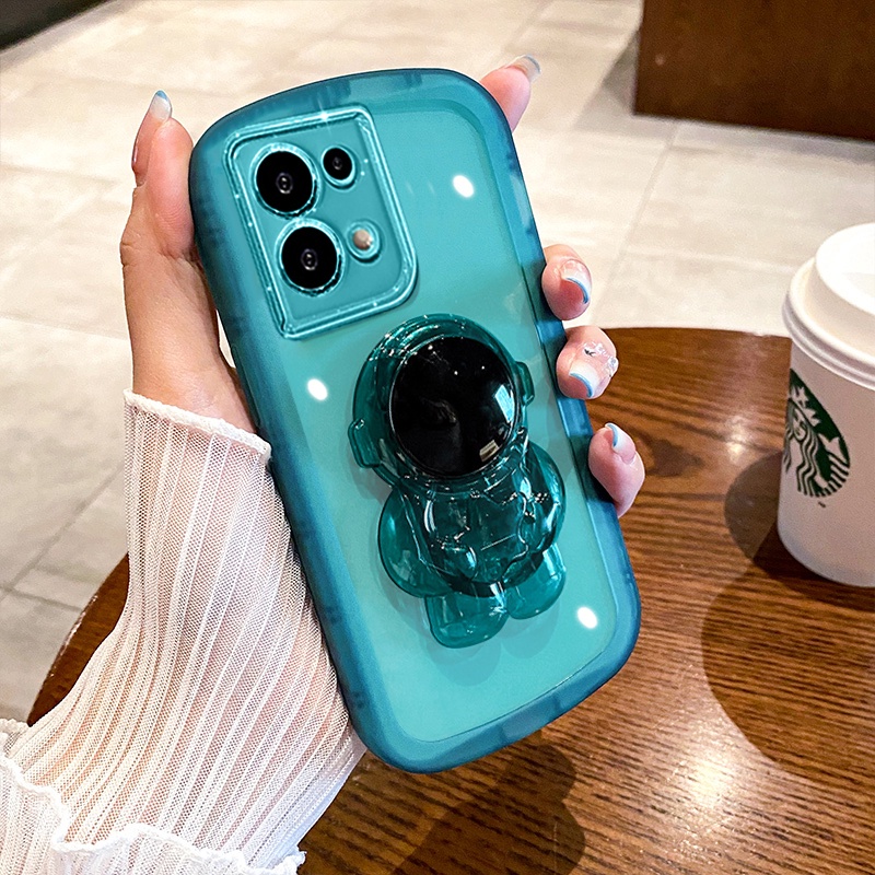 Ốp Điện Thoại Có Giá Đỡ Hình Phi Hành Gia Cho Realme 7i C17 C11 Realme 10 4G C20 C21Y C25Y C25 C12 Realme 9i Realme GT 5G GT NEO