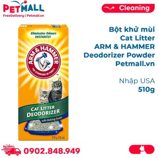 Bột khử mùi Cat Litter ARM & HAMMER Deodorizer Powder 510g - Nhập USA Petmall