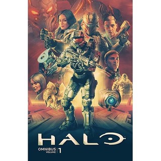 Poster game Halo phong cách retro