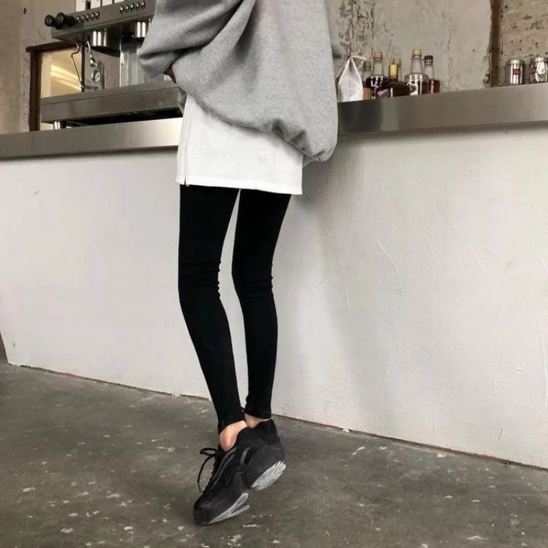 Đơn Giản Áo Hoodie Viền Viền Có Thể Tháo Rời / Dài Nửa Thân Màu Trơn Thời Trang Dưới Đáy / Dưới Viền Đường Viền