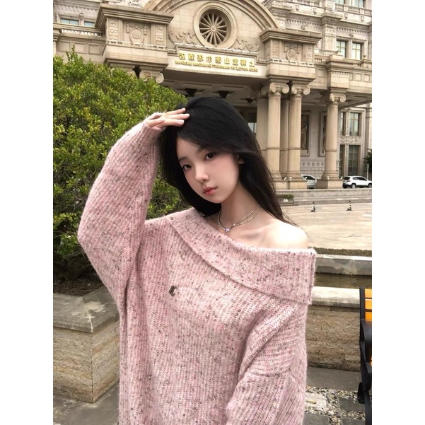 Áo len trễ vai siu xinh fb còn đẹp hơn ảnh mẫu