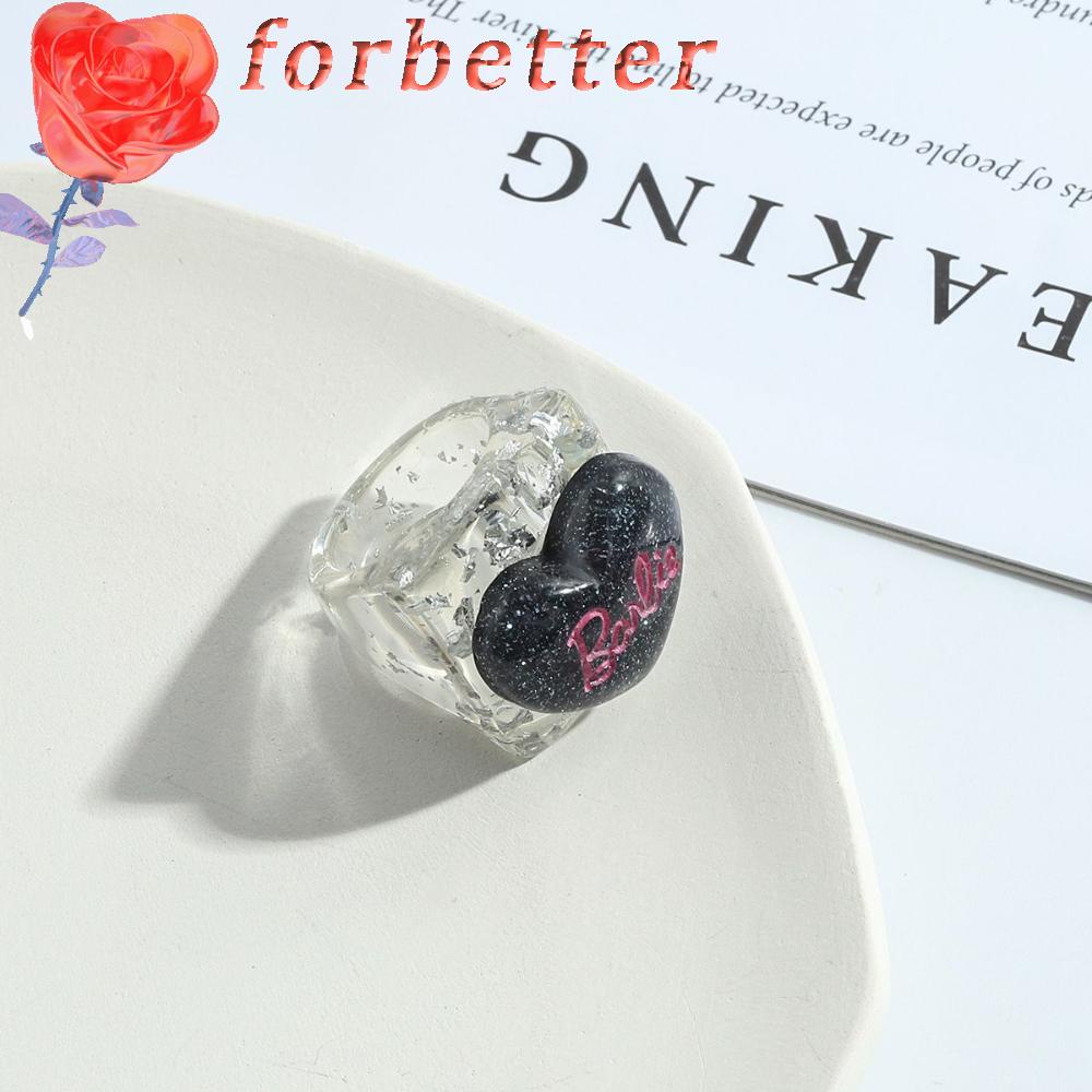 Nhẫn Acrylic Họa Tiết Hoạt Hình Vui Nhộn Thời Trang Cho Nữ