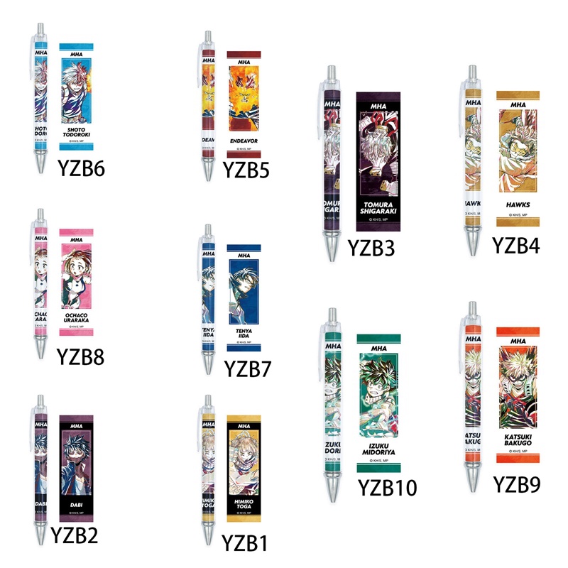 Bút Bi Họa Tiết My Hero Academia Midoriya Izuku Bakugou Katsuki