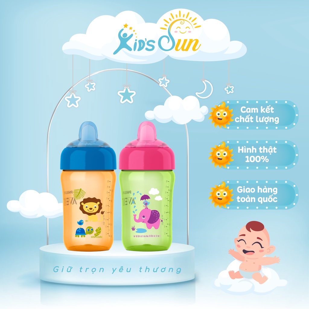 Bình Uống Nước Chống Sặc Avent 300ml