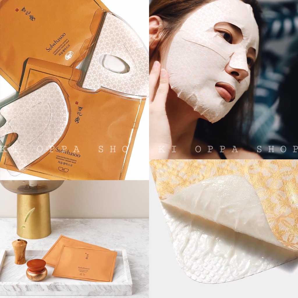 Mặt nạ nhân sâm 2 lớp Sulwhasoo Concentrated Ginseng Renewing Creamy Mask EX