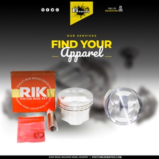 Piston 54 ,54 Cos 1 , 54 Cos 2, 55, 55.5, 56 4 Val Std Bạc Rik Cho Xe Lên Đầu Bò  4 Val Sumracing ,Redleo