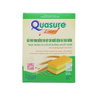 BÁNH BÔNG LAN ĂN KIÊNG QUASURE HƯƠNG CỐM - DÂU HỘP 126G/ BÁNH BÔNG LAN TIỂU ĐƯỜNG