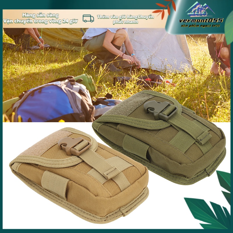 Có thể bán buôn Cắm trại ngoài trời đa chức năng Túi điện thoại di động Túi đi bộ đường dài Đi bộ đường dài Gói eo Ví Vermont055 Hàng giao ngay