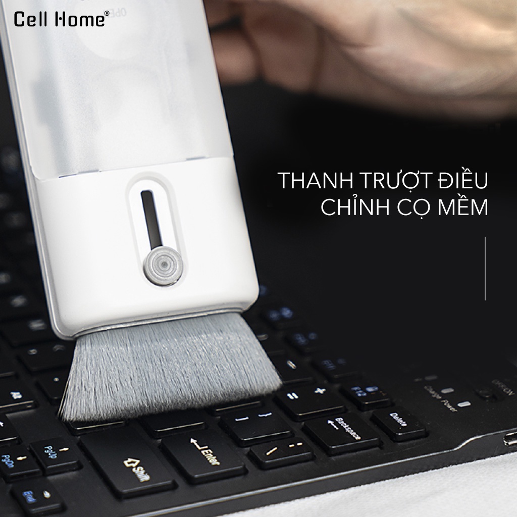 Bộ dụng cụ vệ sinh laptop tai nghe bàn phím cơ màn hình máy tính 6 món trong 1 đa năng