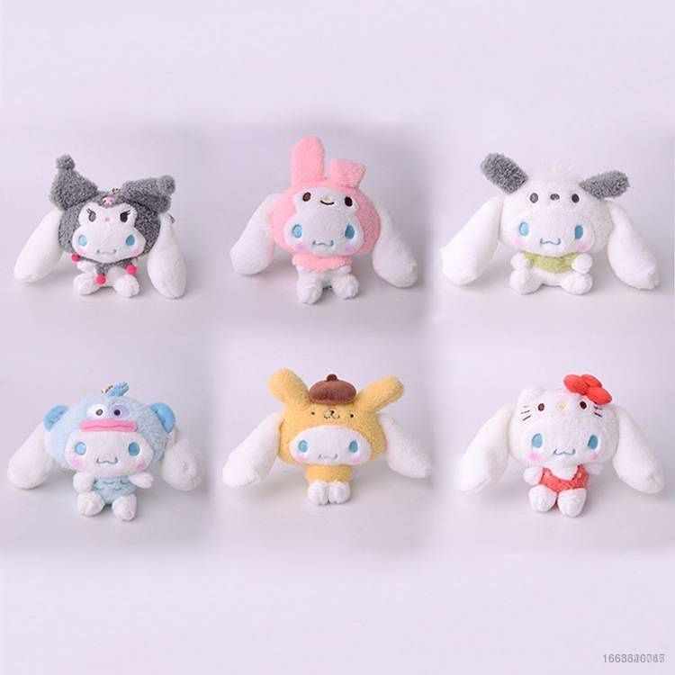 Si Sanrio Cinnamoroll Hóa Trang KT Kuromi Melody Nhồi Bông Đáng Yêu