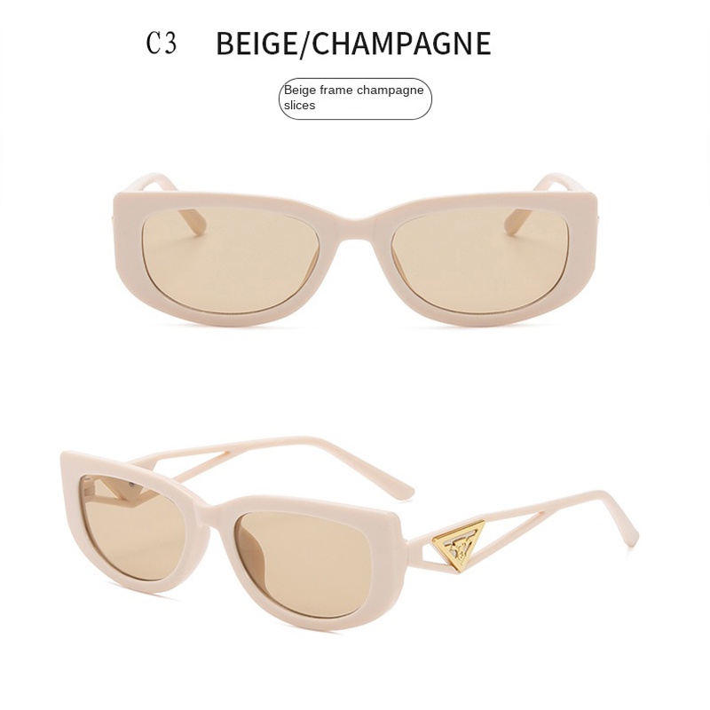 Kính Mát Gọng Tam Giác Phong Cách Hip Hop Âu Mỹ