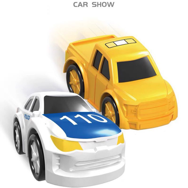 Đồ chơi lắp ghép mô hình lâu đài kết hợp đường ray ô tô gồm 512 pcs, kí hiệu J8032