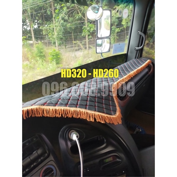 Thảm taplo hyundai hd320 hd270 hd260 hyundai 15 tấn - dcar86 chuyên thảm taplo xe tải