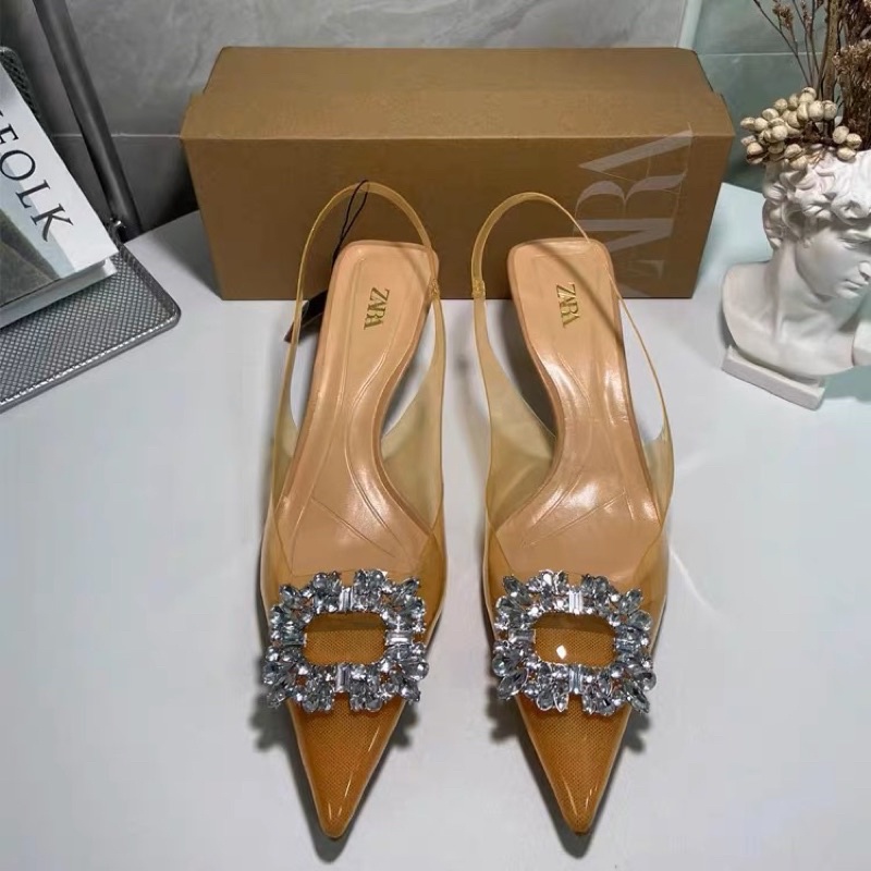 Giày ZR Mica đính đá vuông NMINE STORE hàng FULLBOX Kèm Ảnh Thật