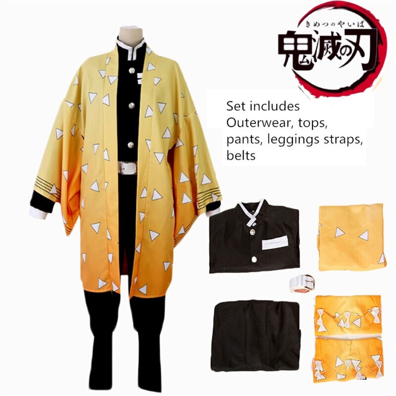 Phụ Nữ Và Nam Cosplay Anime Demon Slayer Kimetsu No Yaiba Tanjirou Kamado Nezuko Zenitsu Shinobu Kim