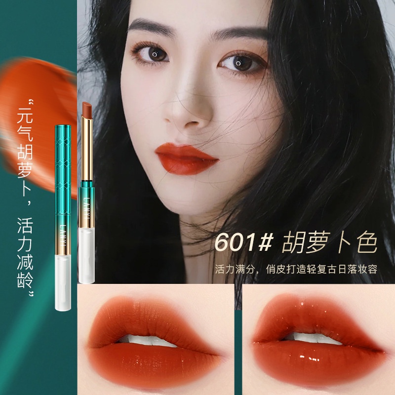 Son Môi Hai Đầu Khóa Màu Sắc Thời Trang Thương Hiệu Lanyi