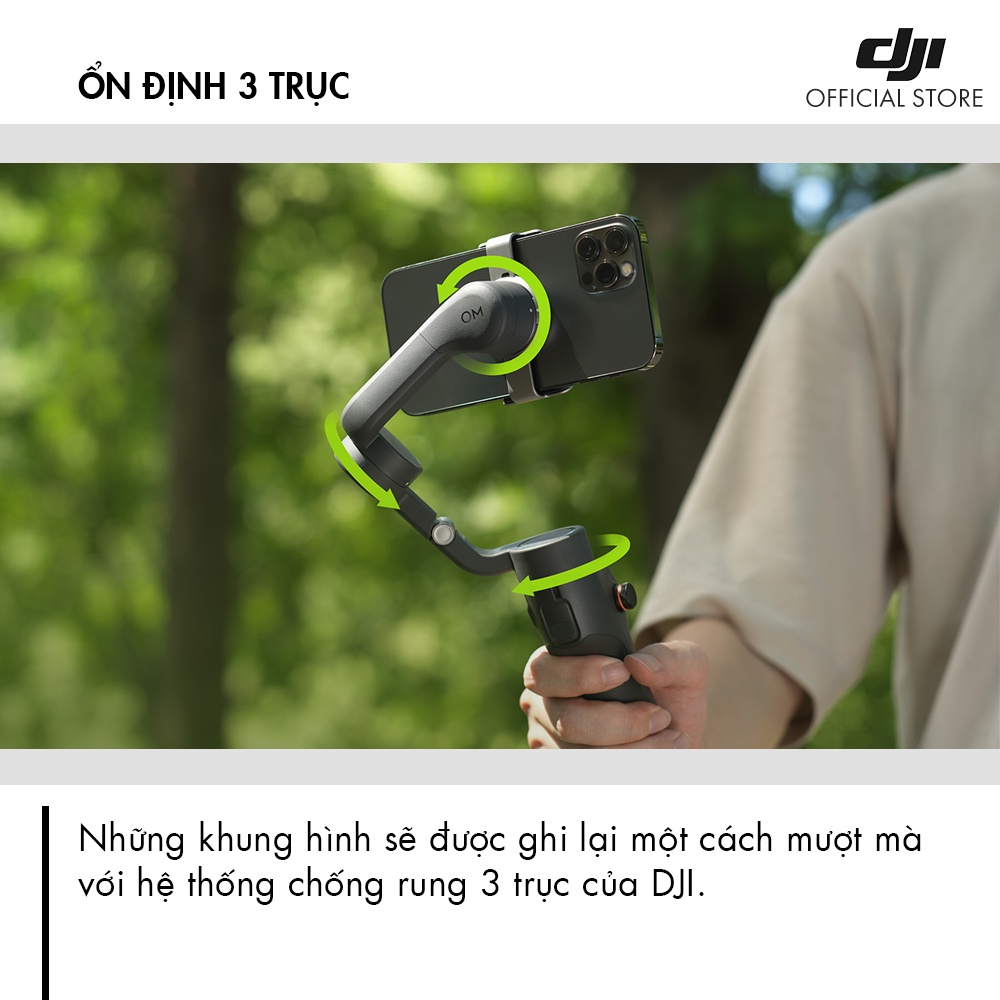 Tay cầm chống rung cho điện thoại gimbal DJI Osmo Mobile 6 (DJI OM6)