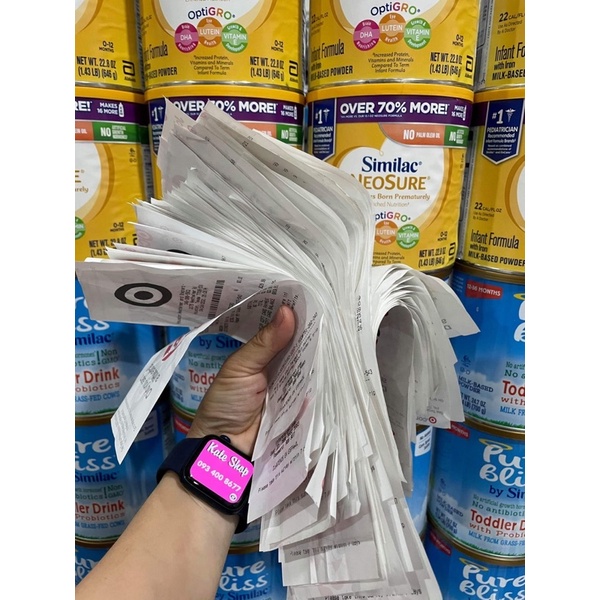 Bill Mỹ bay air -mẫu mới - date 11/2024 Sữa bột Nutramigen cho bé dị ứng đạm bò 357g 561g