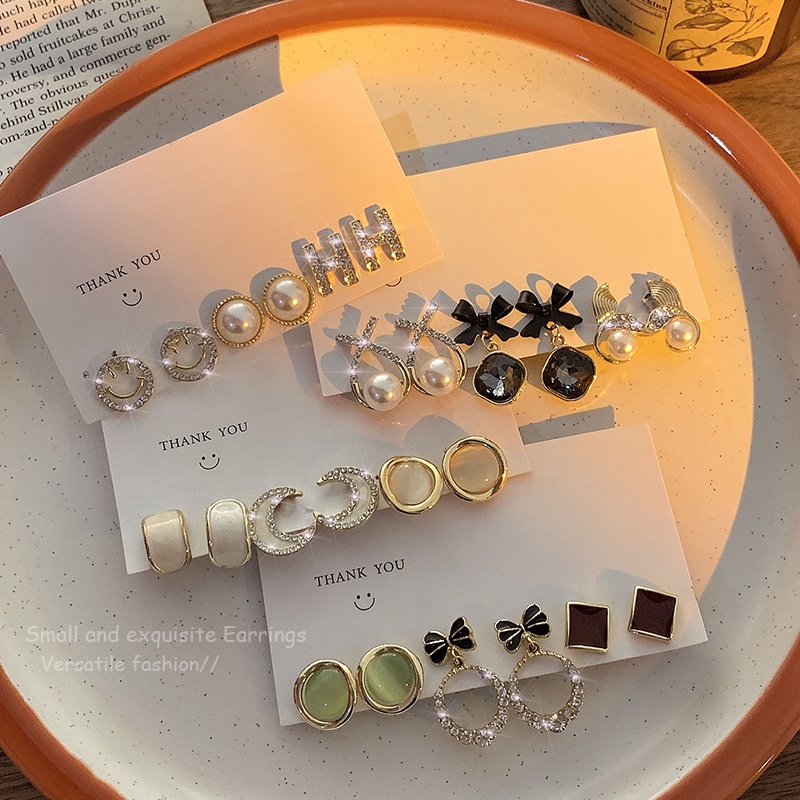 Bộ khuyên tai AY nhiều mẫu tùy chọn thời trang cho nữ