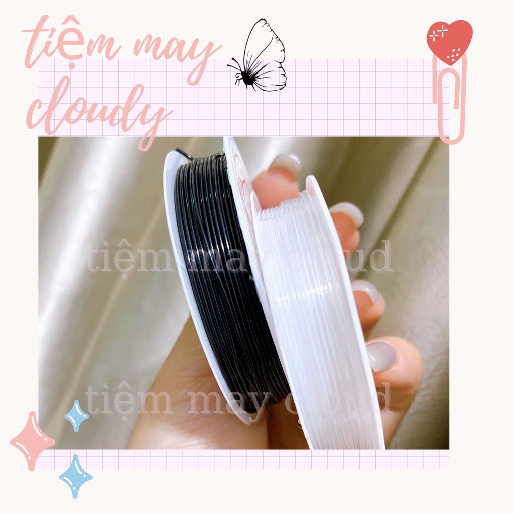Dây gân thun co dãn 1.0mm cuộn 10 mét