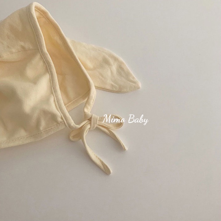 Mũ nón cotton buộc dây tai thỏ dài siêu đáng yêu cho bé MD216 Mimo Baby